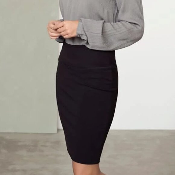 Kaffe Black Stretchy Pull-on Jersey Penny Skirt - L - Picture 2 of 16